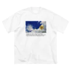 yuu all rightの〝空とひまわり〟向日葵 ビッグシルエットTシャツ