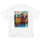 okada_labのCITYSCAPE ビッグシルエットTシャツ