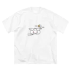 うさぎ屋のまむきうさぎと三日月 Big T-Shirt