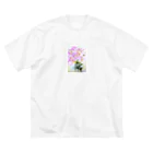 SUZURI.KEY-CHANの昼咲き月見草BF0902 ビッグシルエットTシャツ