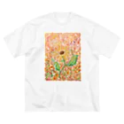 Lovearth🌍🌷の真夏のひまわり ビッグシルエットTシャツ