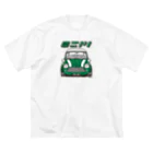 DwanG・・ dog & garden +🇬🇧cars items のミニノリ(GREEN) ビッグシルエットTシャツ