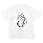 myu-bowのふりむき、きじとら ビッグシルエットTシャツ