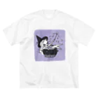 Mizna WadaのBlack Cauldron ビッグシルエットTシャツ