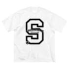 SOULBLAMEのBIG S LOGO TEE IN WHITE ビッグシルエットTシャツ