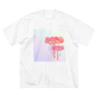 綾錦工房 りこりすの曼珠沙華 - 朧 【黄昏】 ビッグシルエットTシャツ