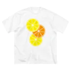 フォーヴァのレモンとオレンジ ビッグシルエットTシャツ