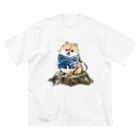 犬グッズの店しえるぶるーのマフラー犬　ポメラニアン Big T-Shirt