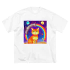 Space_Catsのスペースキャット ビッグシルエットTシャツ
