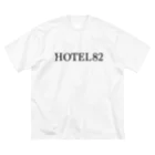 Hotel82 SHOPのラブホテル 　お部屋パネル（前面ロゴ） ビッグシルエットTシャツ