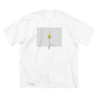 rilybiiのLemon Tulip × Greige × Logo ビッグシルエットTシャツ