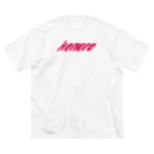 konore OFFICIAL MERCH STOREのkonore LOGO PINK ビッグシルエットTシャツ