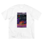 Shameful-DadのSEMIELLUS red ビッグシルエットTシャツ