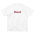 💎福岡 Rubyist会議 03💎のRubyist ビッグシルエットTシャツ（ホワイト） Big T-Shirt