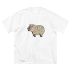 tanuki_msのカピバラ ビッグシルエットTシャツ