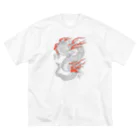 Siderunの館 B2の白龍 (線画) ビッグシルエットTシャツ