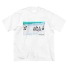 ソラフグ屋のそらふぐ　むくむくぺんぎん Big T-Shirt