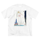 Hungry Freaksのジョルジュ・バルビエ “Le cyprès et la rose—Robe d’été de Dœuillet” Big T-Shirt