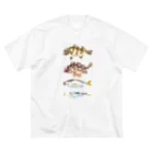 さちこの生物雑貨のギョギョギョ魚 ビッグシルエットTシャツ