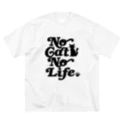 おもしろいTシャツ屋さんのNO CAT NO LIFE ノーキャットノーライフ 猫好き 愛猫家 猫 CAT NEKO にゃん ネコ Big T-Shirt