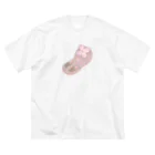 Jackalope Houseのツノアリウサギアジサイモドキウミウシ 桃色ver. Big T-Shirt