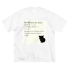 くろねこ商会の猫の額-Neko No Hitai- ビッグシルエットTシャツ