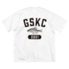 がさっ子クラブのGaSaKkoClub-カレッジロゴ風-ヤリタナゴ（ブラック） Big T-Shirt