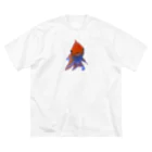 acobi'sのこっち見てる金魚 ビッグシルエットTシャツ