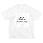 きようの分散猫 ビッグシルエットTシャツ