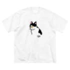 toru_utsunomiyaの猫のテン ビッグシルエットTシャツ