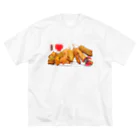 串カツワールドのI LOVE串カツ ビッグシルエットTシャツ