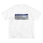 RYOの栄養成分表示 ビッグシルエットTシャツ