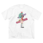 終身名誉かわいい担当の平成レトロアニメ風0４ ビッグシルエットTシャツ