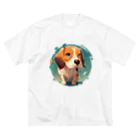 northwardのbeagle  ビッグシルエットTシャツ