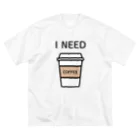 THIS IS NOT DESIGNのI NEED COFFEE Big T-Shirt