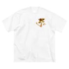 スタジオ ハリバットのタラーク（虚空蔵菩薩）Gold Big T-Shirt