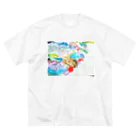 アジアンカフェXanh（サイン）のスミレの初めての水彩画 Big T-Shirt