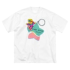 スロータイプ書店 Slowtype Booksのキーホルダーから飛び出すフリースタイルスキーヤー 296 Big T-Shirt