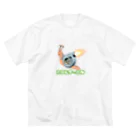 hamuevoの快速カタツムリくん ビッグシルエットTシャツ