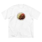 メシテロタイプ（飯テロTシャツブランド）の生姜焼き ビッグシルエットTシャツ