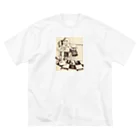 izumi_salonのカフェテリア zine Big T-Shirt