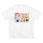 いちごちゃんのOBENTO(glitch) ビッグシルエットTシャツ