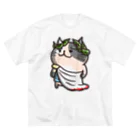 ひよこ男爵とまだむにゃんのにゃえさる (まだむにゃん) ビッグシルエットTシャツ