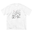 書浪人善隆・硯の書アート「筆文字シリーズ」鶴のNAGOMI和 Big T-Shirt
