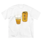 脂身通信Ｚの缶ビール_230325 ビッグシルエットTシャツ