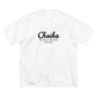 茶居家のChaika Black ビッグシルエットTシャツ