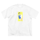 hotdogdesignのタイトなジーンズにねじ込む Big T-Shirt