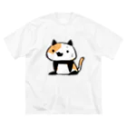 うさやのパンダ風味の三毛猫 Big T-Shirt
