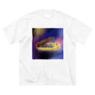 箏譜職人 織姫の箏と桜（箏譜「荒城の月」イメージ画像）正方形 루즈핏 티셔츠