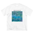 MUGEN ARTのモネ　睡蓮　Claude Monet / Water Lilies Big T-Shirt